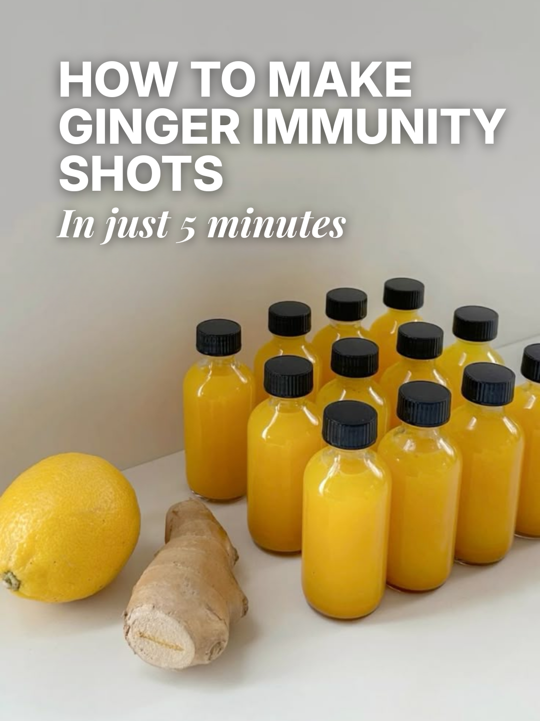 Ginger Lemon Health Shots in 5 Minutes | Ninja Slow Juicer Recipe
