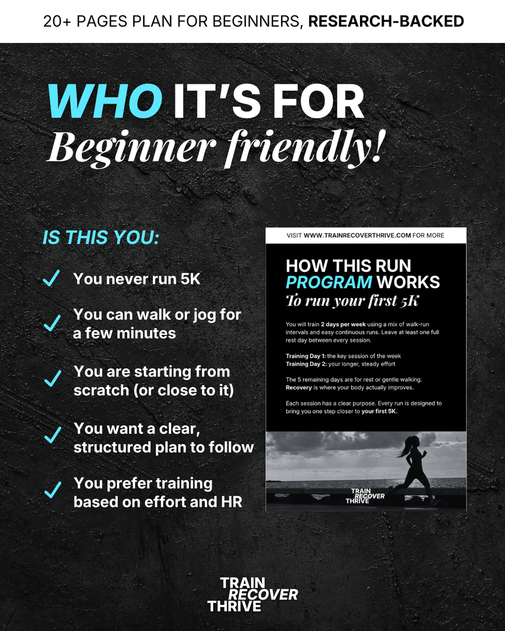 8-Week First 5K Run program for beginners