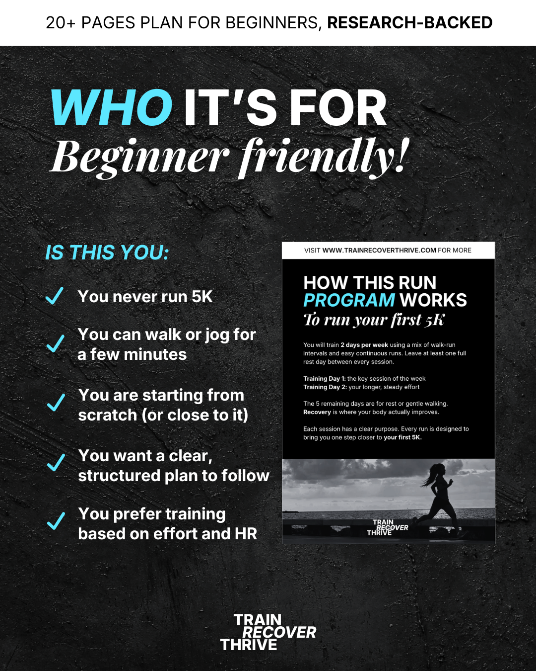 8-Week First 5K Run program for beginners