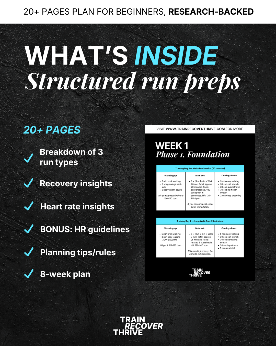 8-Week First 5K Run program for beginners
