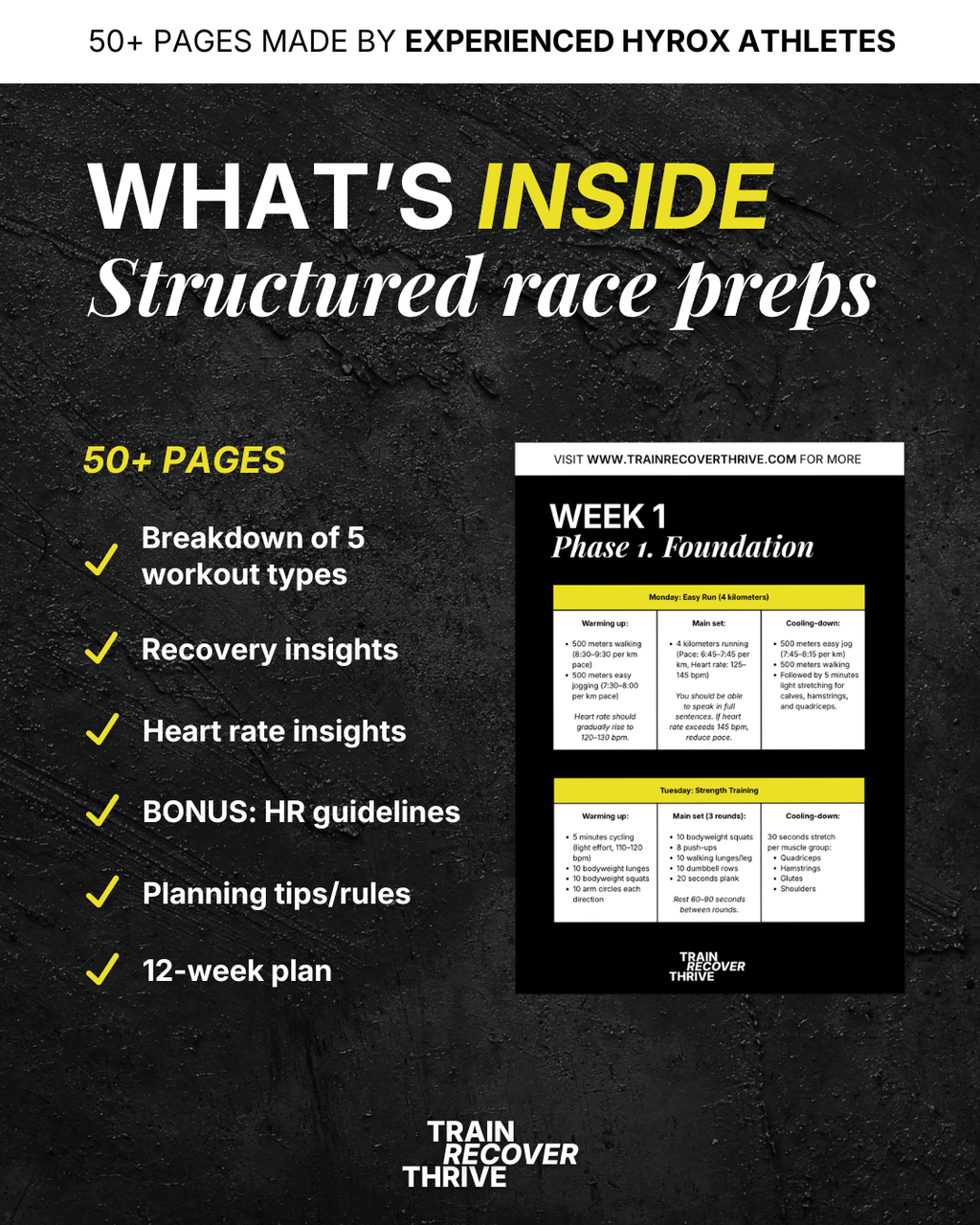 Full 12-Week HYROX program for beginners