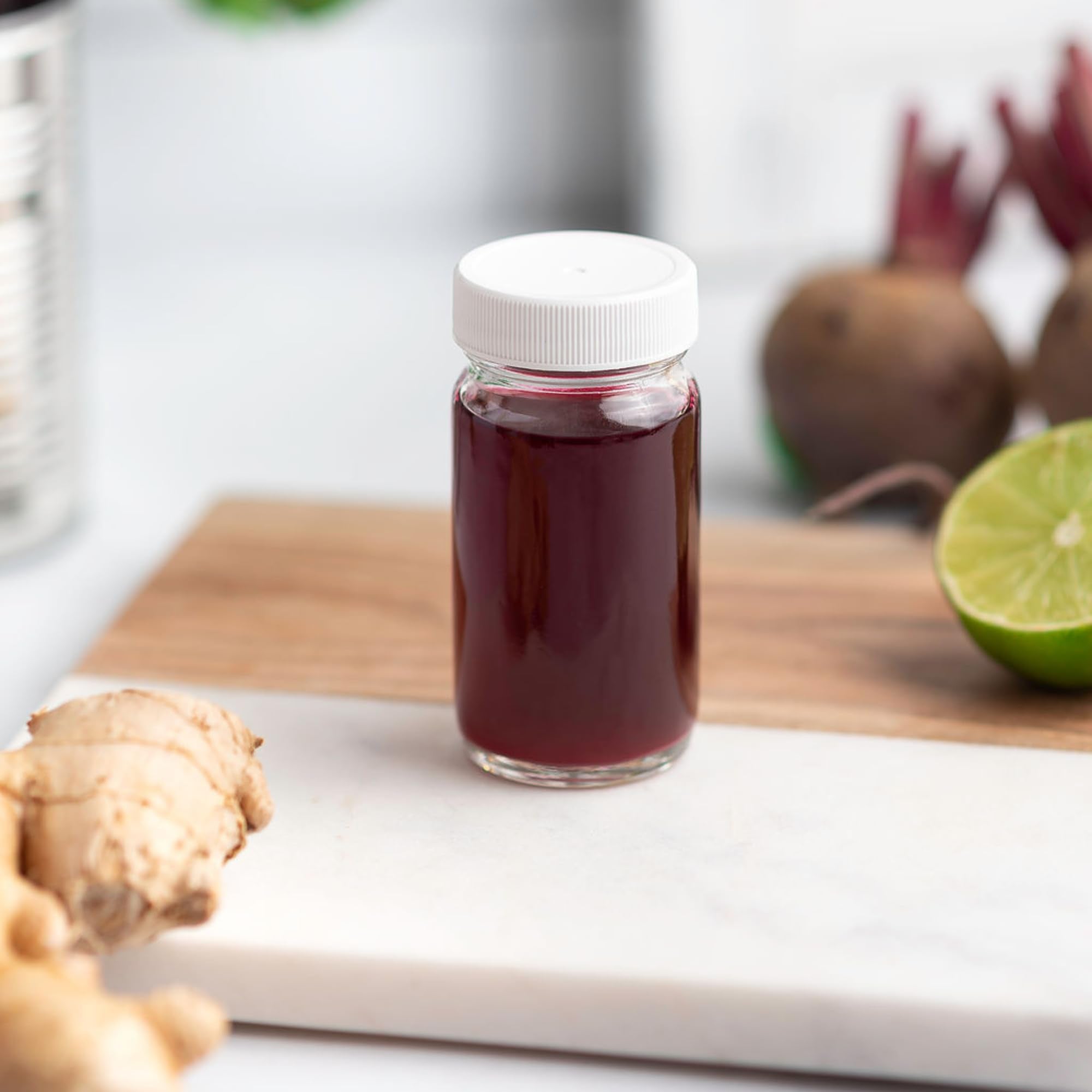 Juice Shot Bottles with Caps