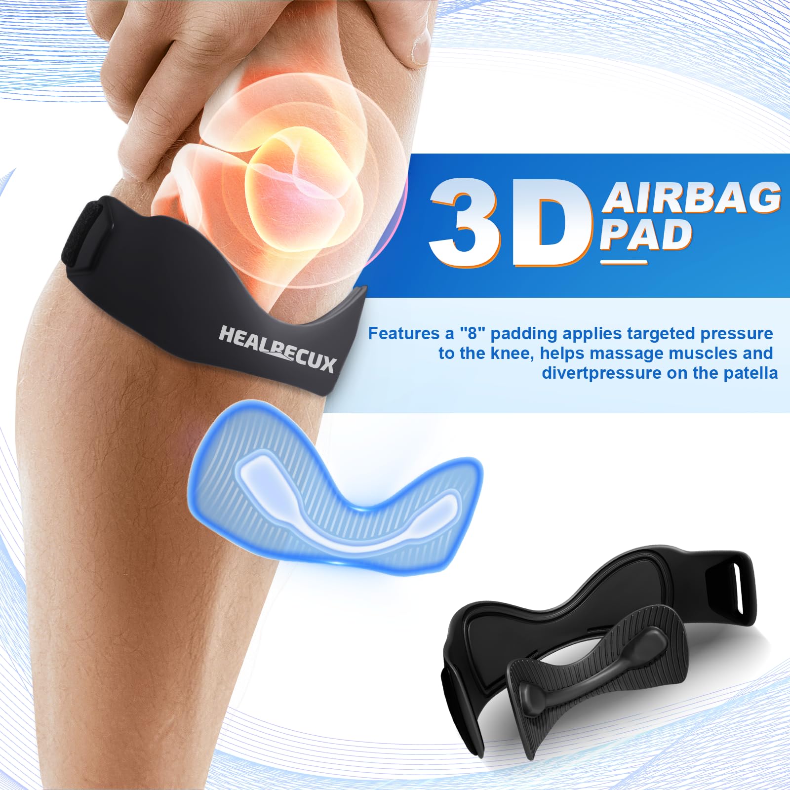 Silicone Patellar Tendon Support Strap