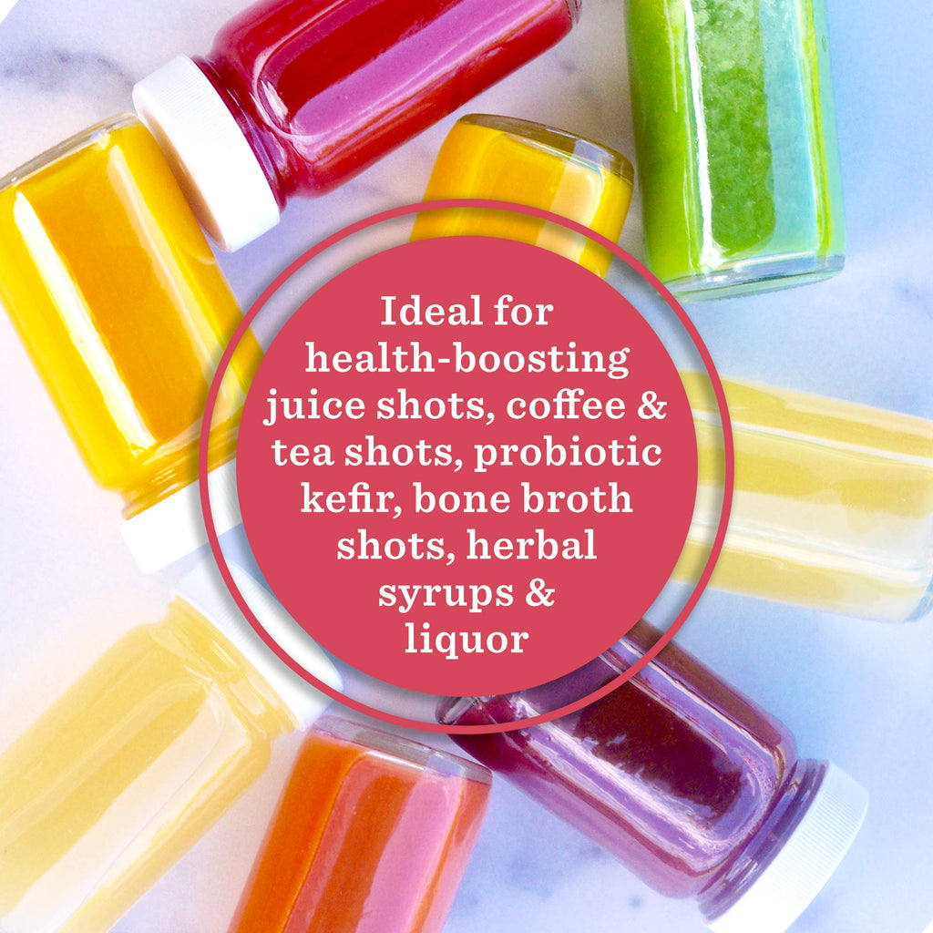 Juice Shot Bottles with Caps